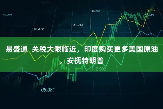易盛通  关税大限临近，印度购买更多美国原油，安抚特朗普